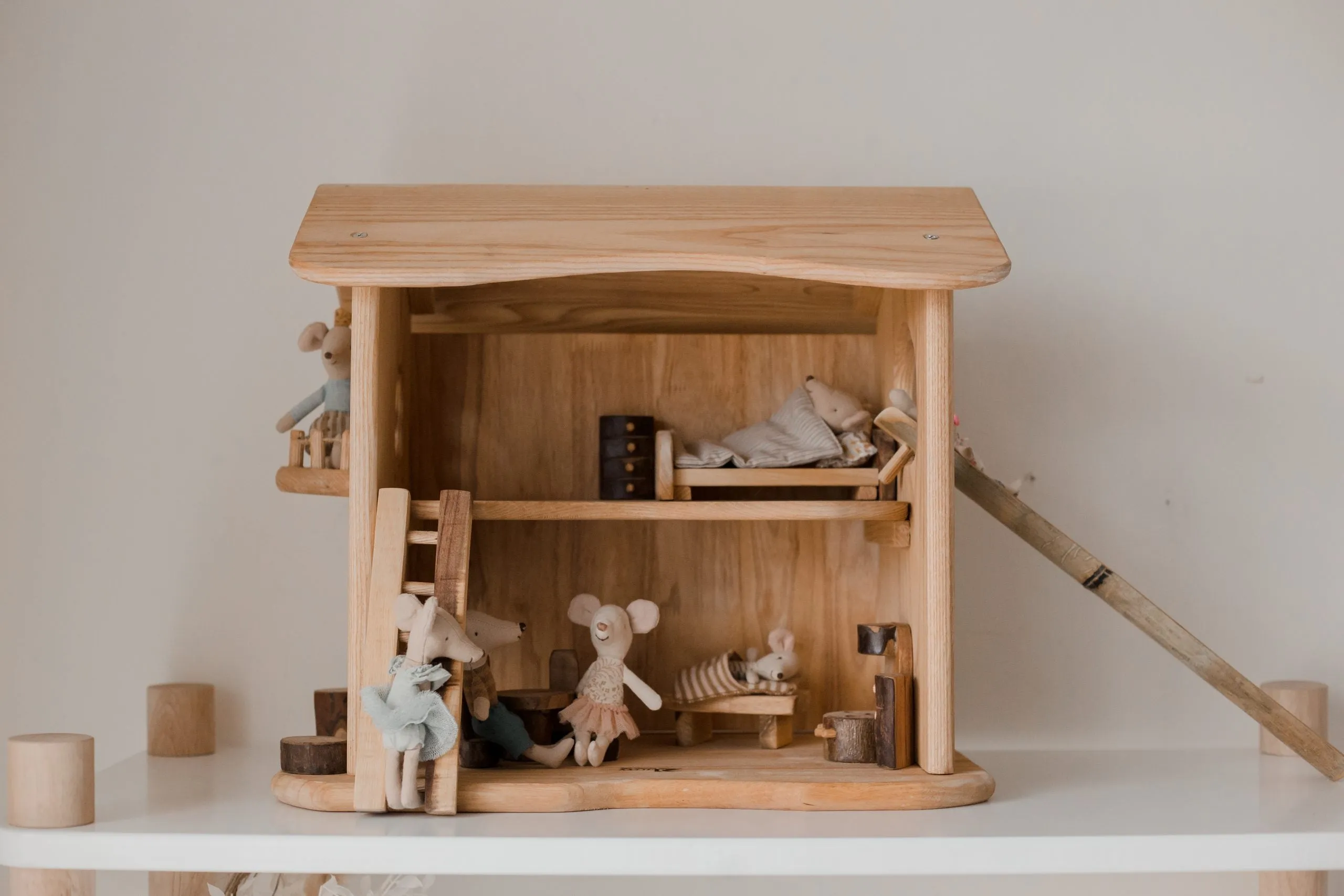 Two Storey Cottage Wooden Doll House