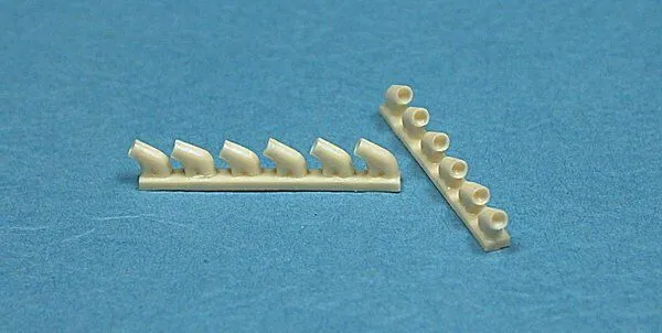Ultracast 48109 1/48 P-39 / P-400 Tubular Exhausts (fits Eduard kits)