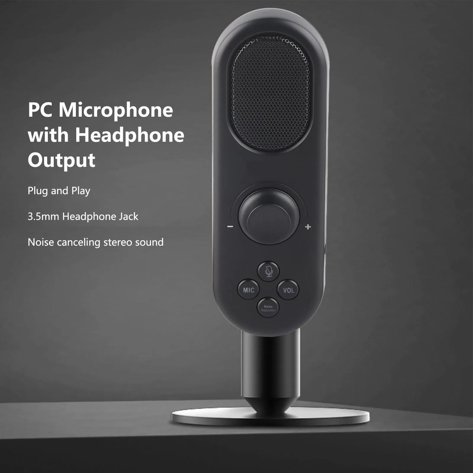Usb Plug And Play Gaming Condenser Microphone Mc-Pw7