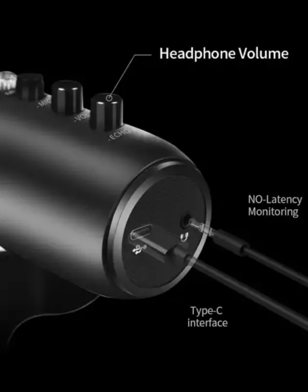Usb Plug And Play Gaming Condenser Microphones Mc-Pw8