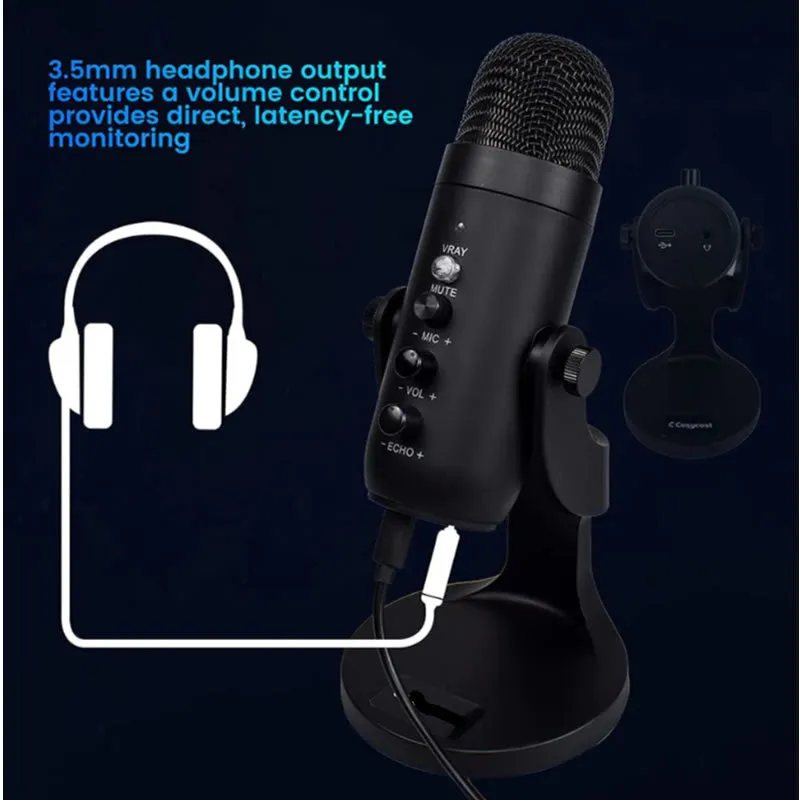 Usb Plug And Play Gaming Condenser Microphones Mc-Pw8