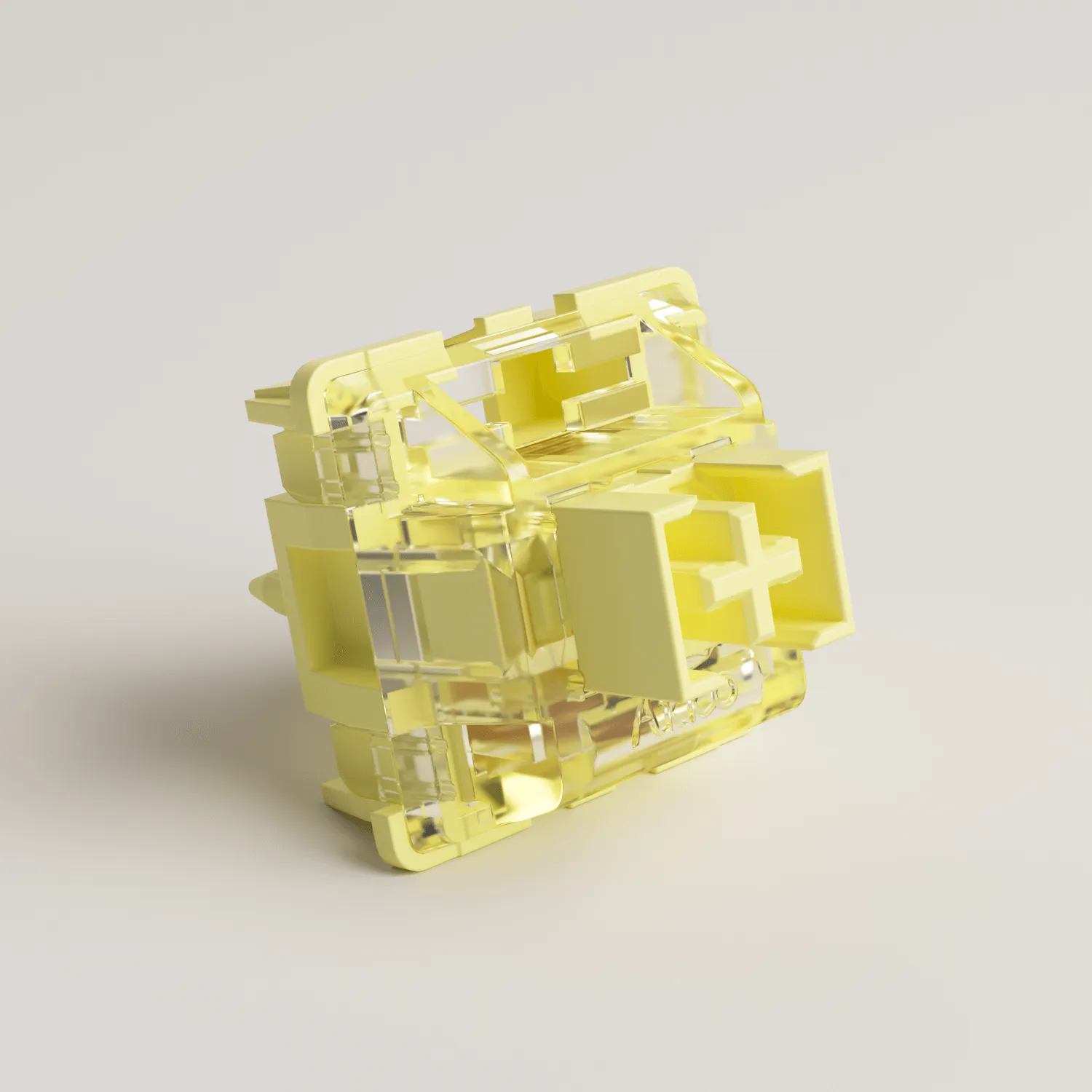 V3 Cream Yellow Pro Switch (Linear, 45pcs)