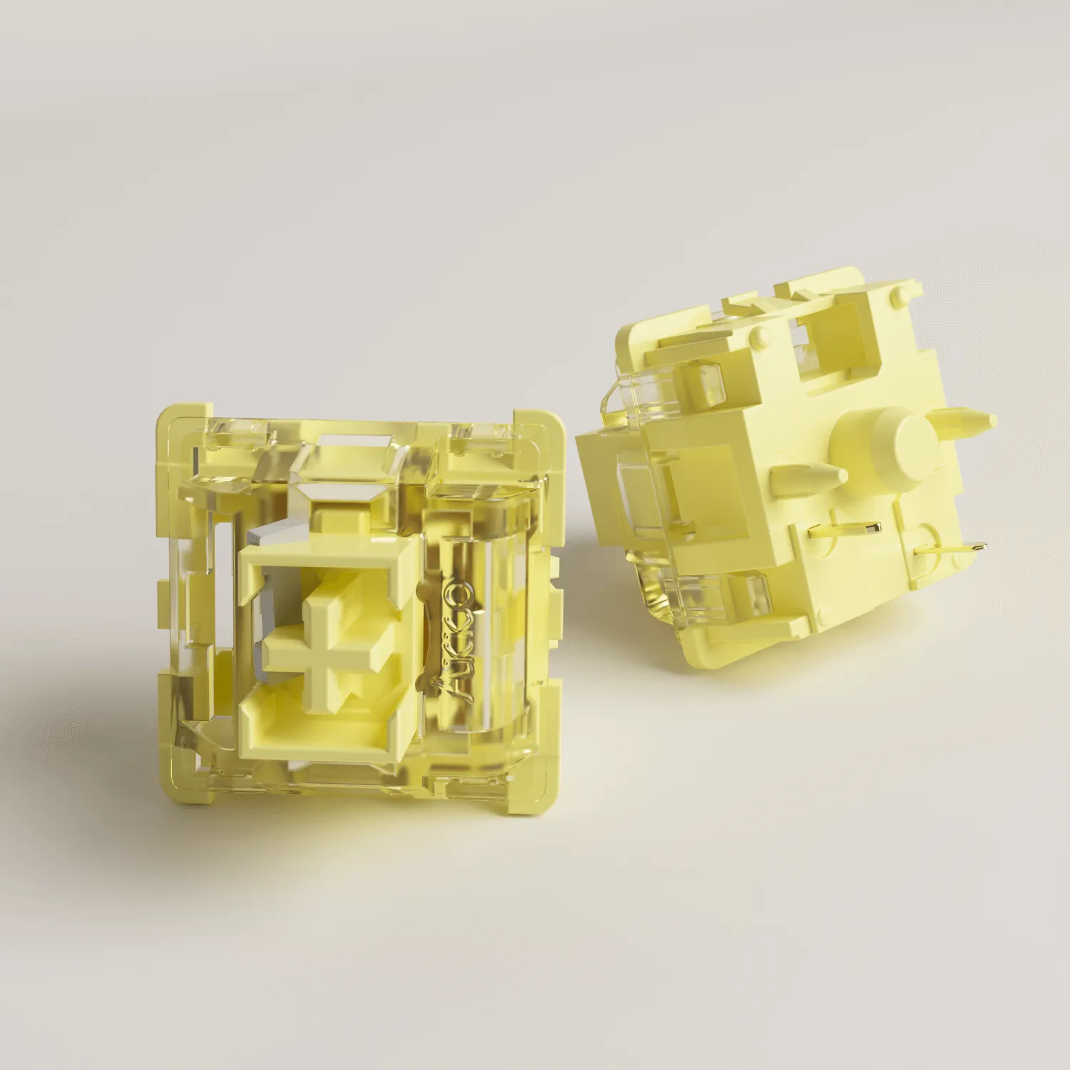 V3 Cream Yellow Pro Switch (Linear, 45pcs)