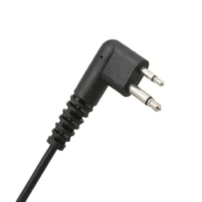 Walkie Talkie Headsets 2 Pin Covert Acoustic Tube Earpiece with Big Mic PTT for Motorola Two Way Radio Walkie Talkie M/K Plug
