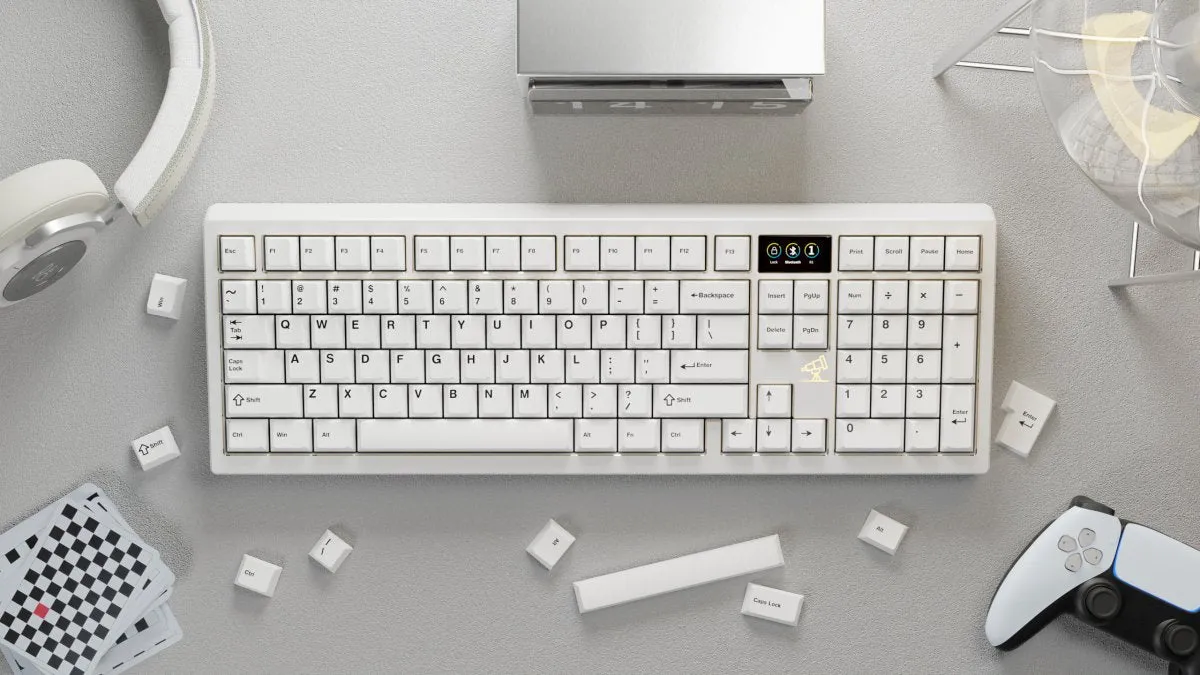 WS Black on White (BoW) Keycaps