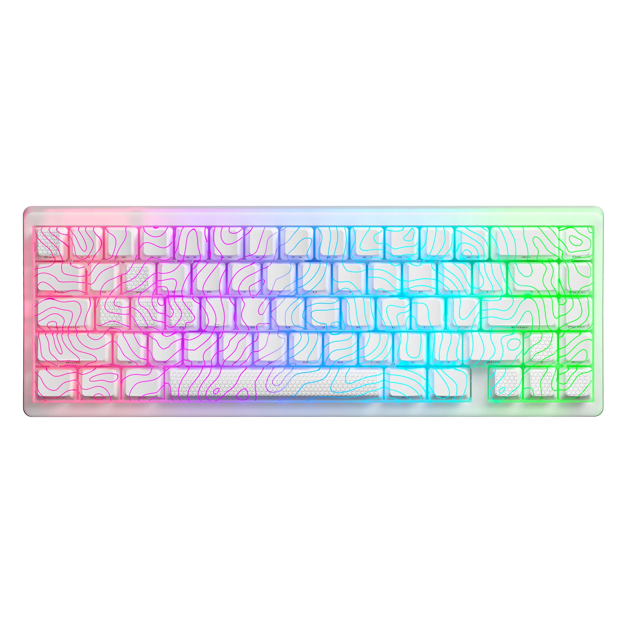 XVX M67 JadeStone Mechanical Keyboard With IMD-Tech Keycaps (Stellar White)