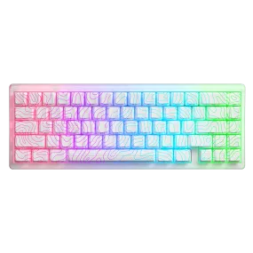 XVX M67 JadeStone Mechanical Keyboard With IMD-Tech Keycaps (Stellar White)