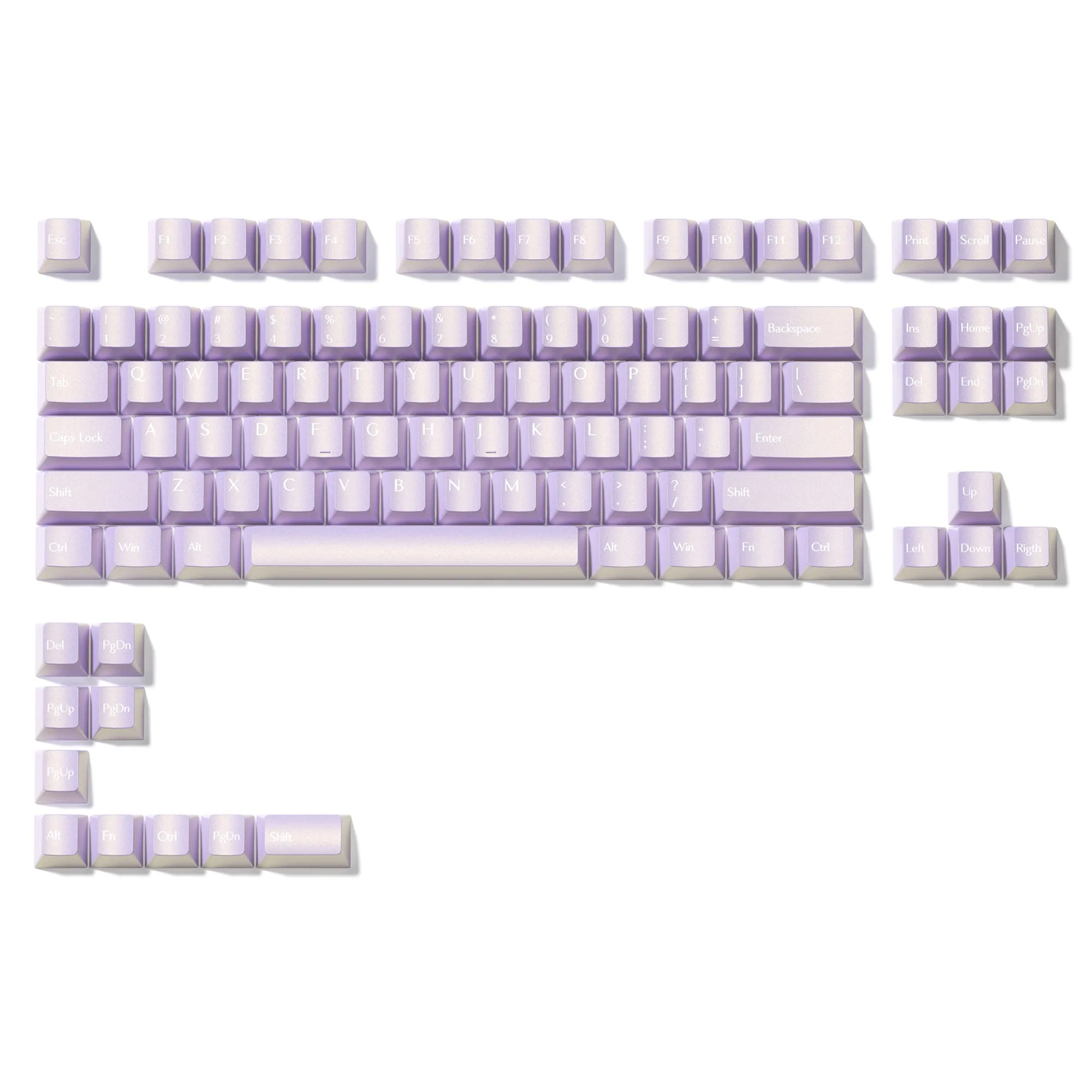 XVX  Pearlescent Magic Cherry Profile  5-sided Dye-Sub PBT Keycap Set (97-Key)