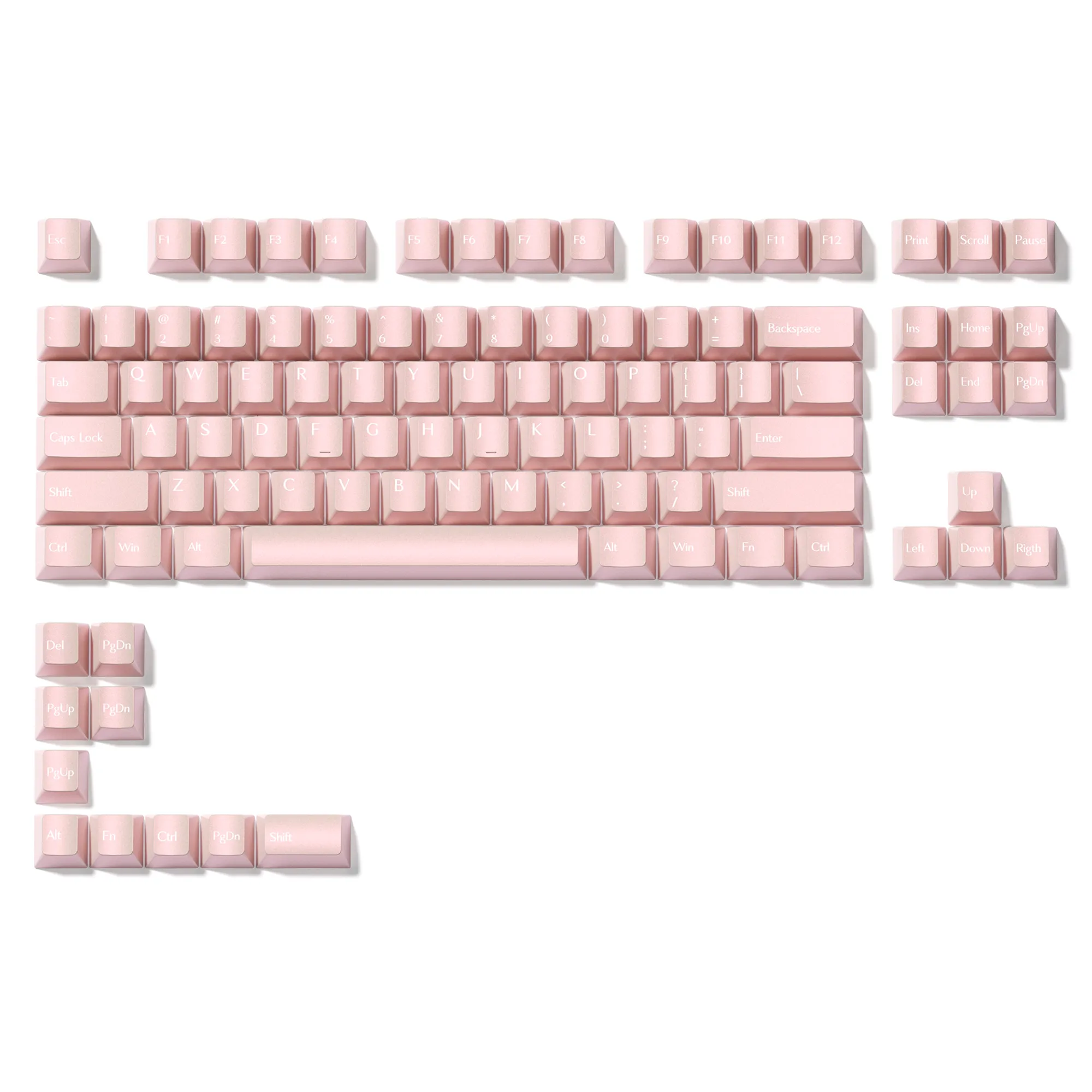 XVX  Pearlescent Magic Cherry Profile  5-sided Dye-Sub PBT Keycap Set (97-Key)
