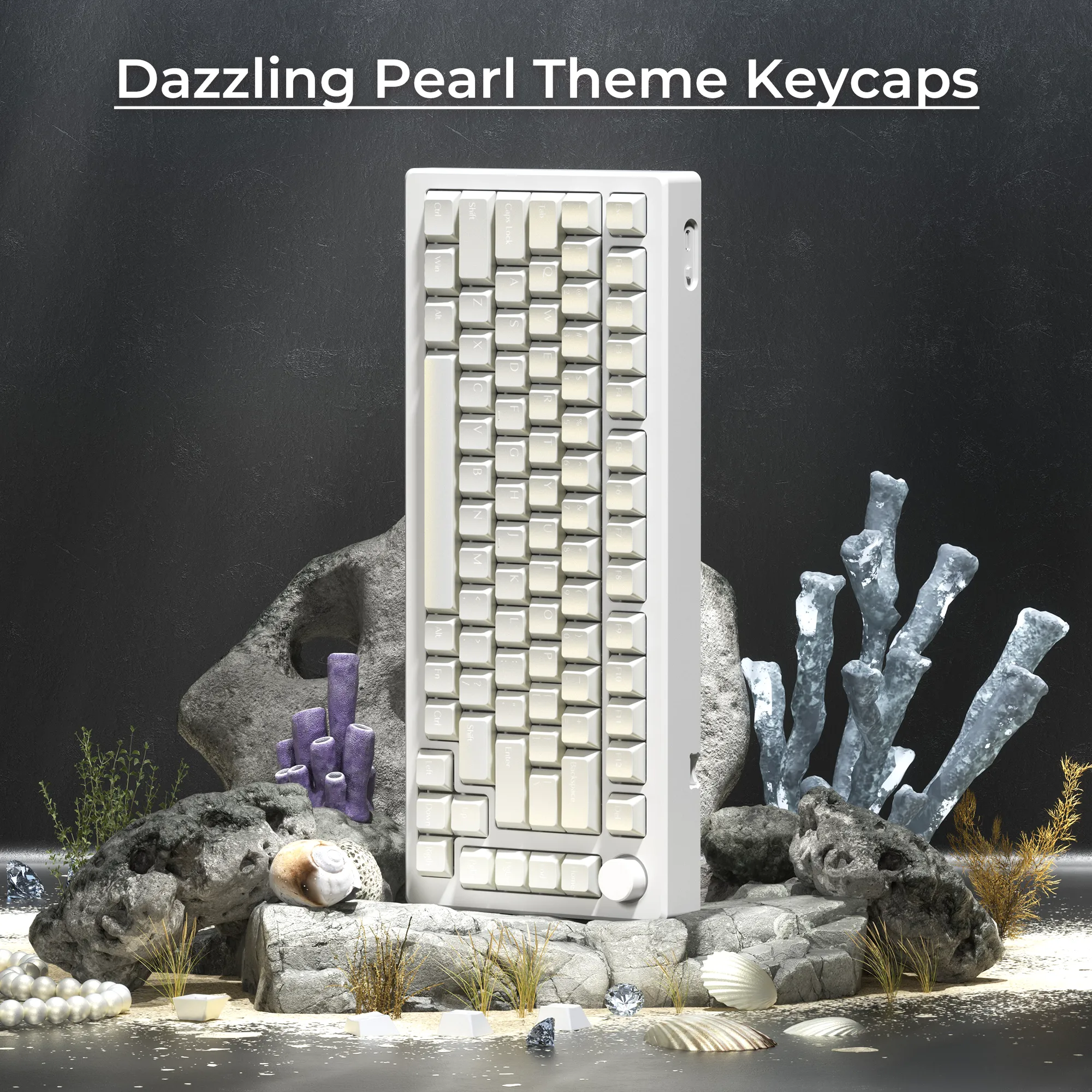 XVX  Pearlescent Magic Cherry Profile  5-sided Dye-Sub PBT Keycap Set (97-Key)