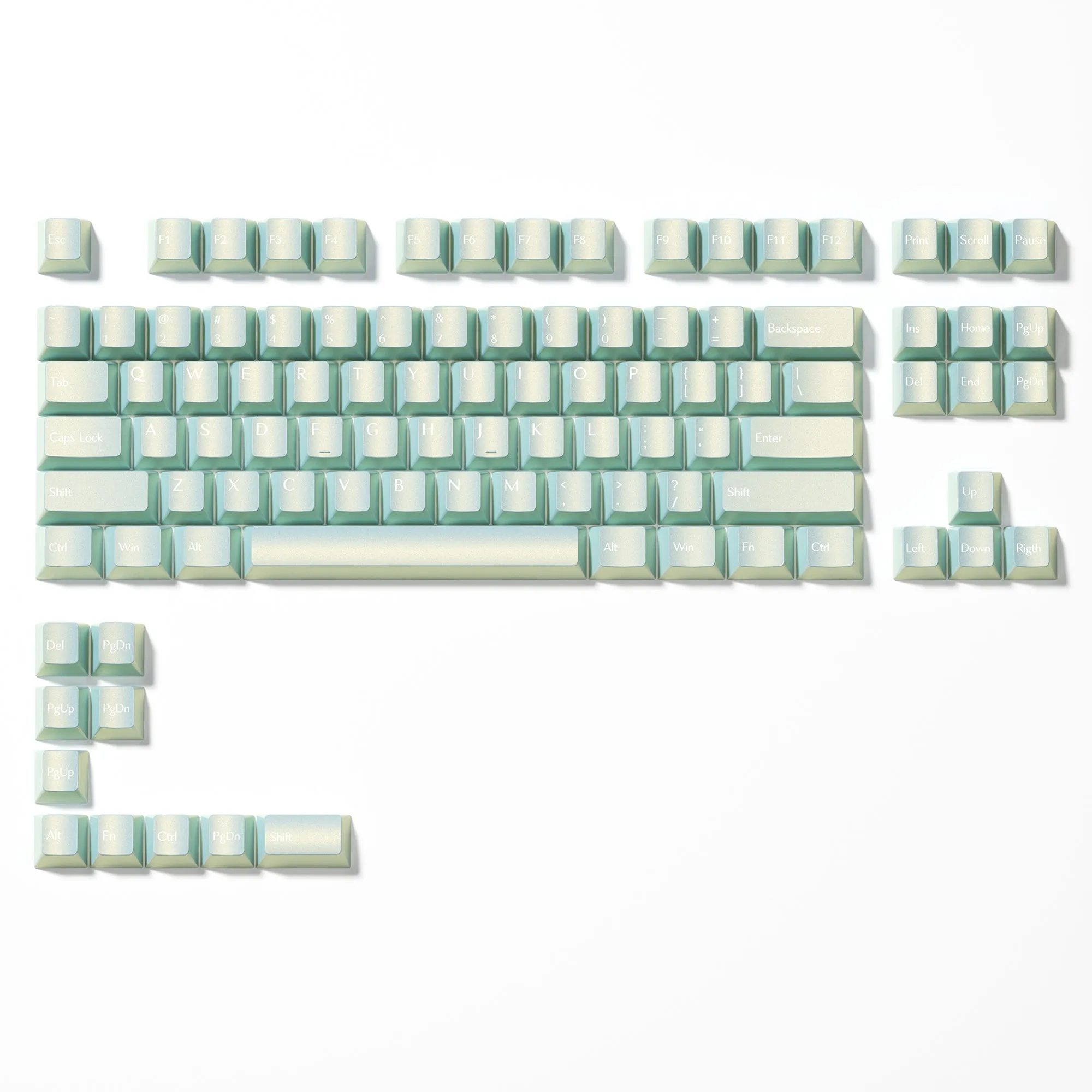 XVX  Pearlescent Magic Cherry Profile  5-sided Dye-Sub PBT Keycap Set (97-Key)